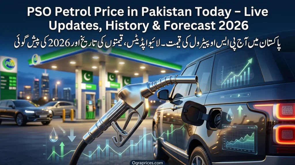 PSO Petrol Price in Pakistan Today – Live Updates, History & Forecast 2026
