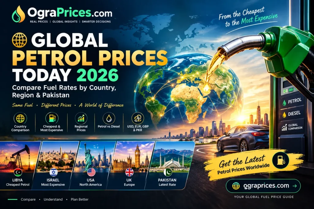 Global Petrol Prices Today 2026 Petrol Price by Country, Region & Pakistan