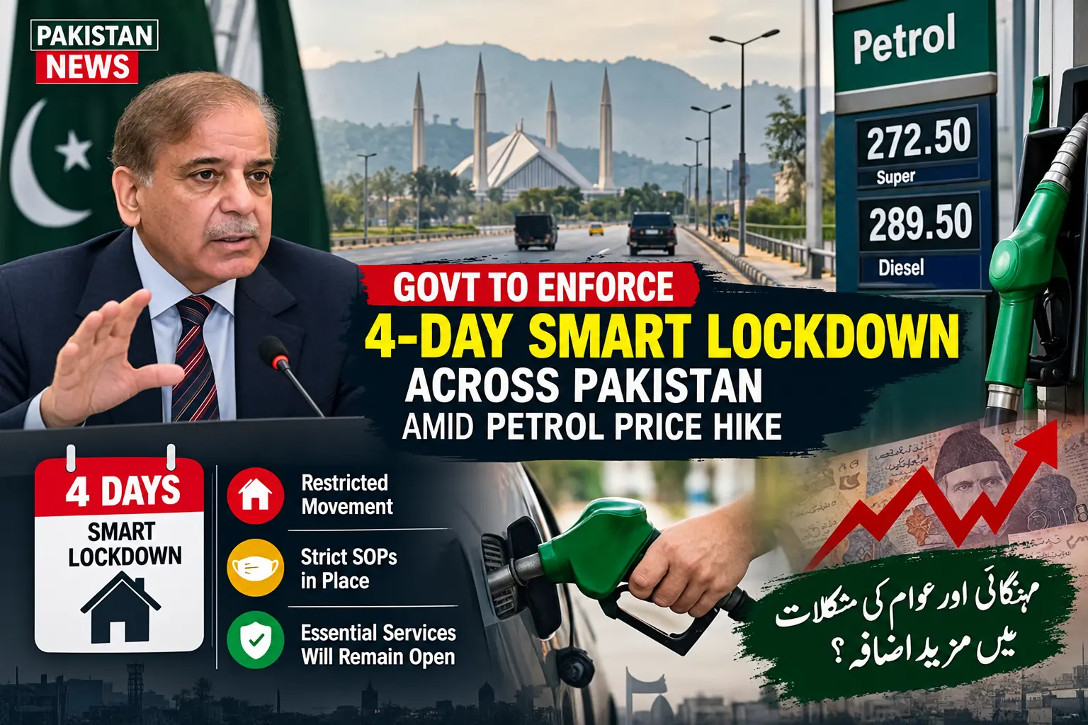 Govt to Enforce 4-Day Smart Lockdown